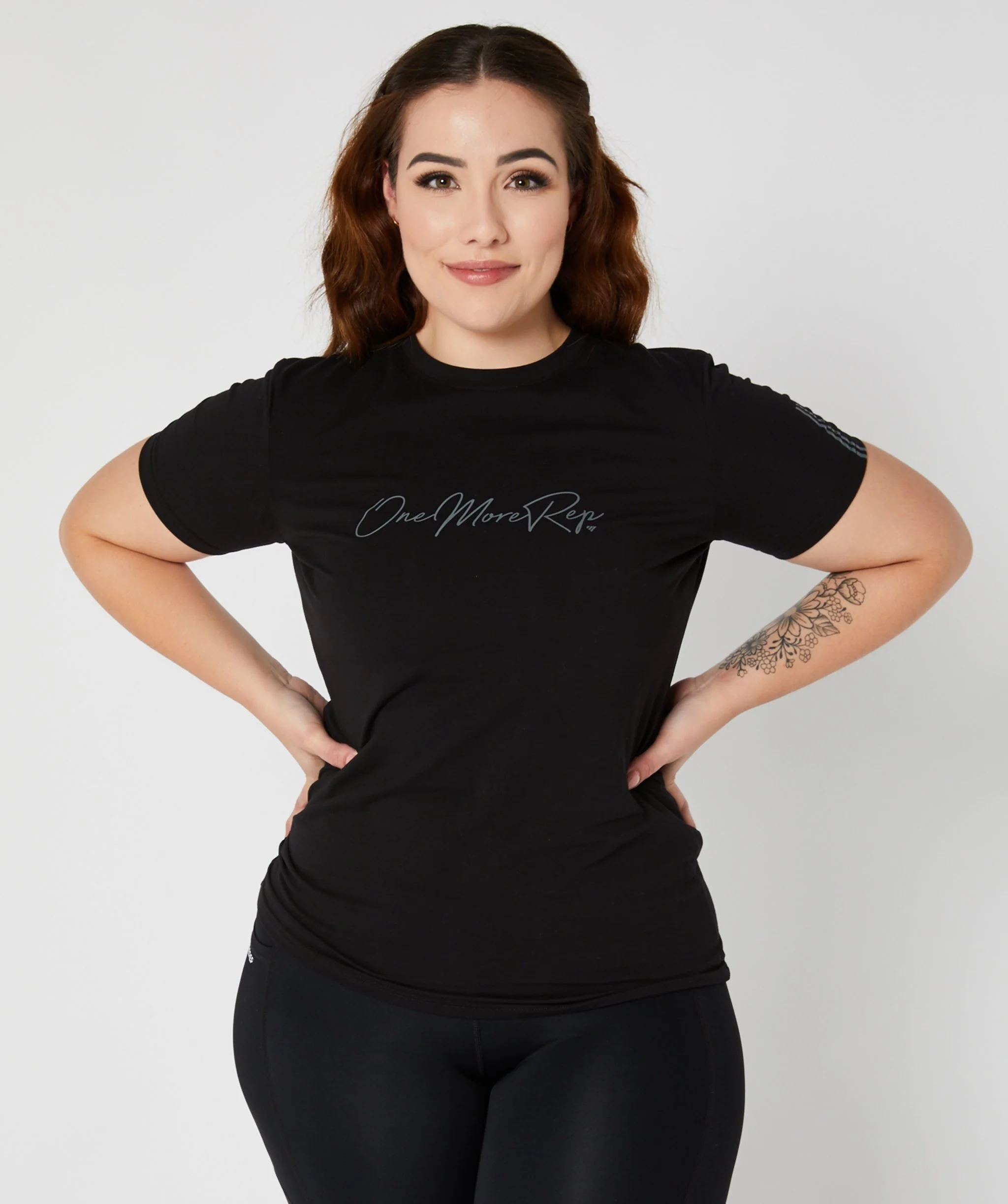 Core Fitted Tee (Black) by OneMoreRep - Image 15