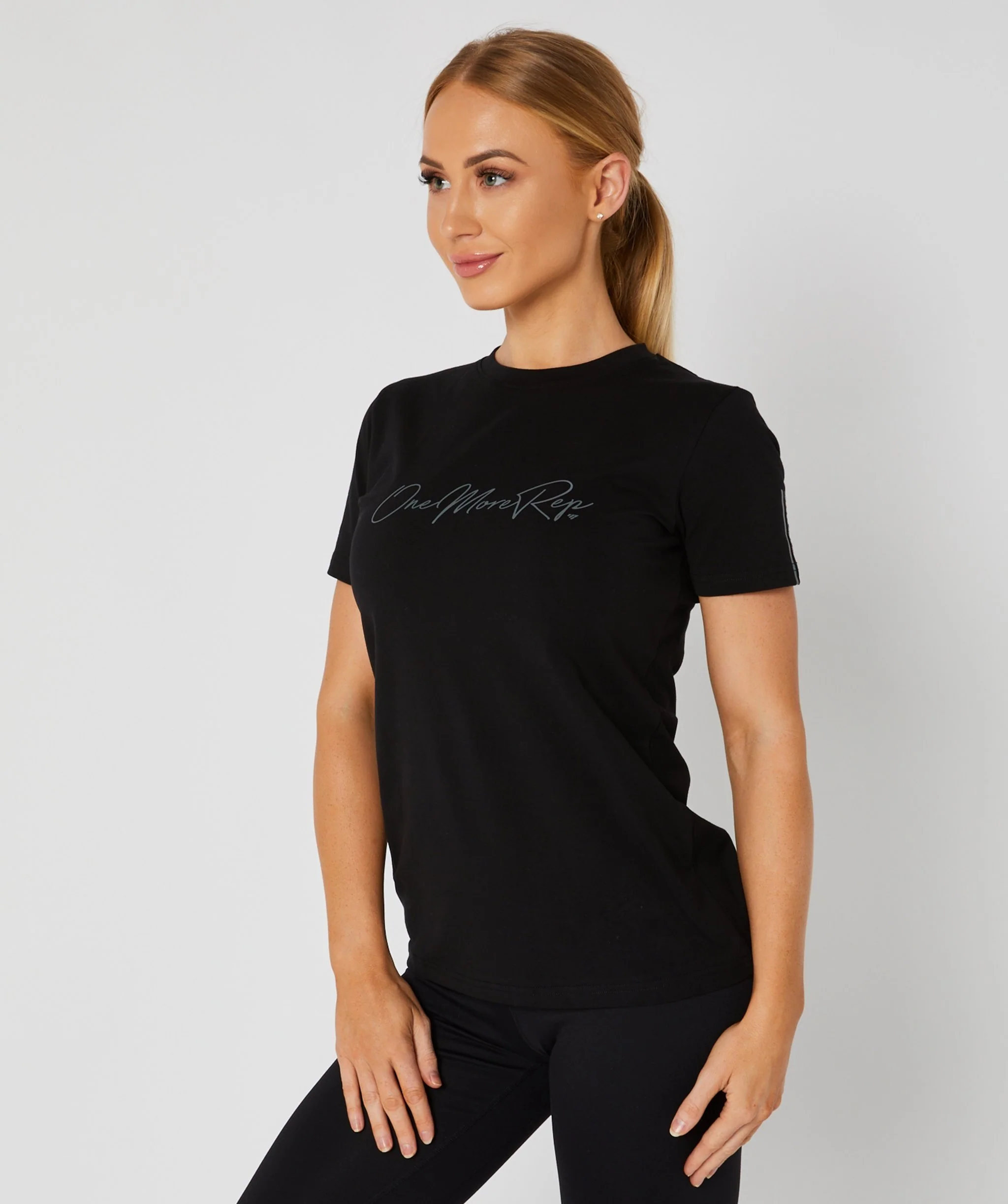 Core Fitted Tee (Black) by OneMoreRep - Image 20