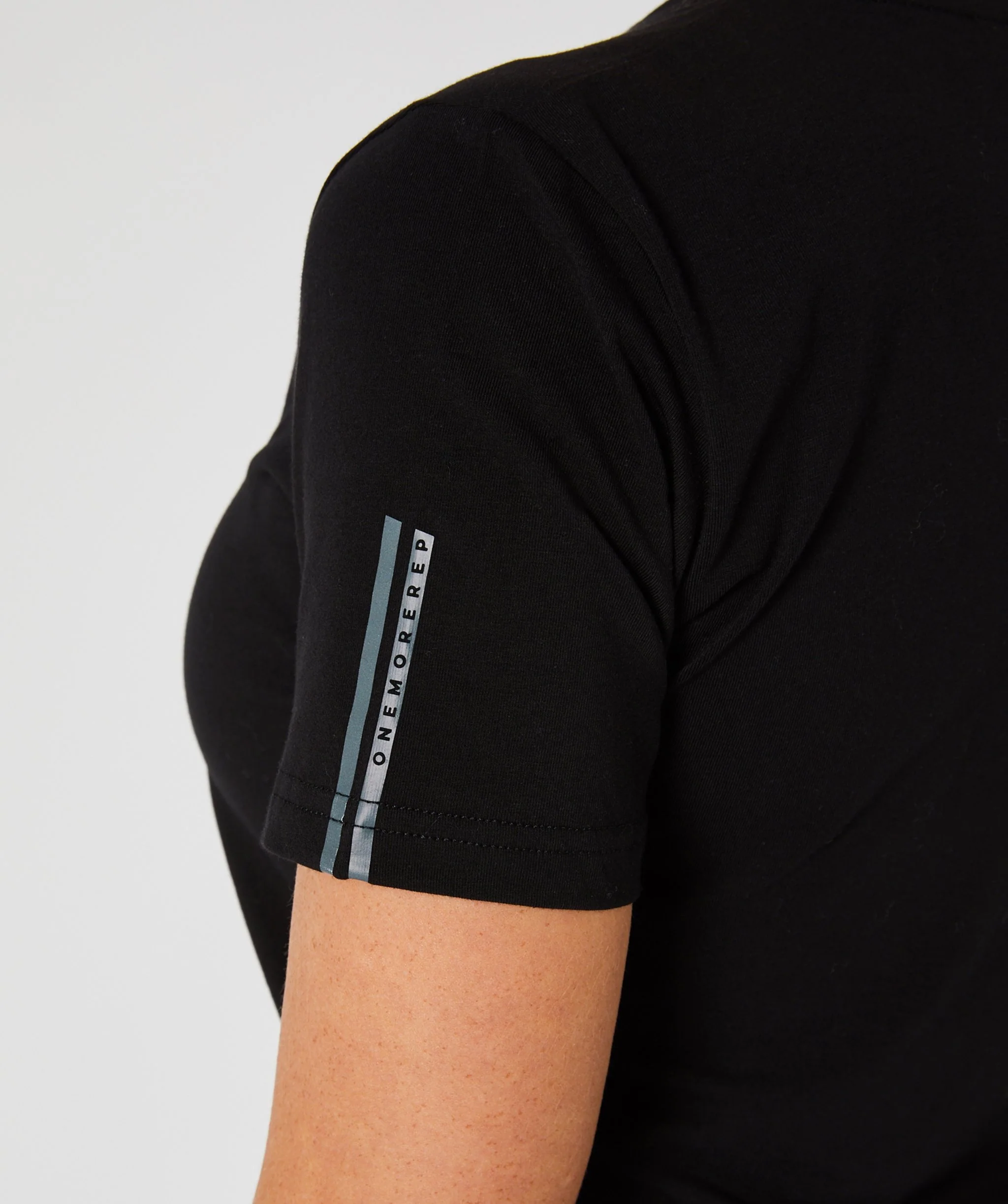 Core Fitted Tee (Black) by OneMoreRep - Image 21