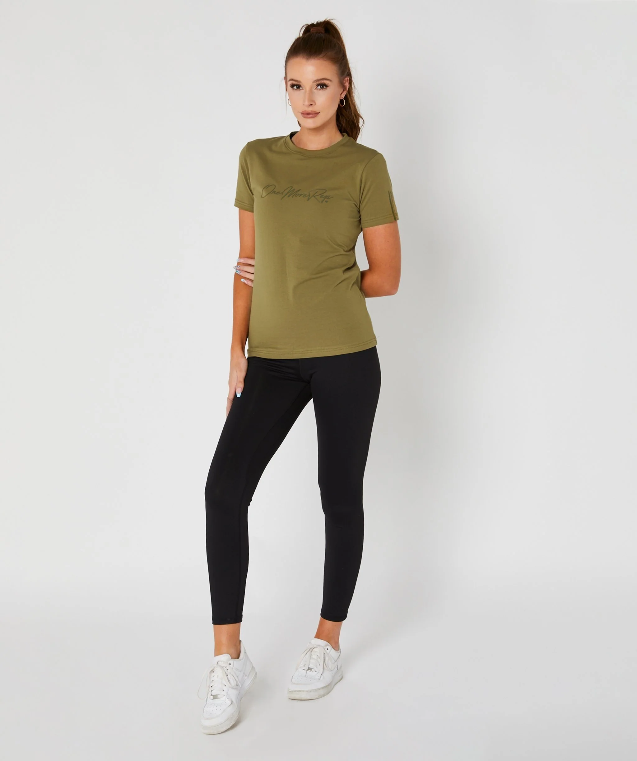 Core Fitted Tee (Khaki) by OneMoreRep - Image 8
