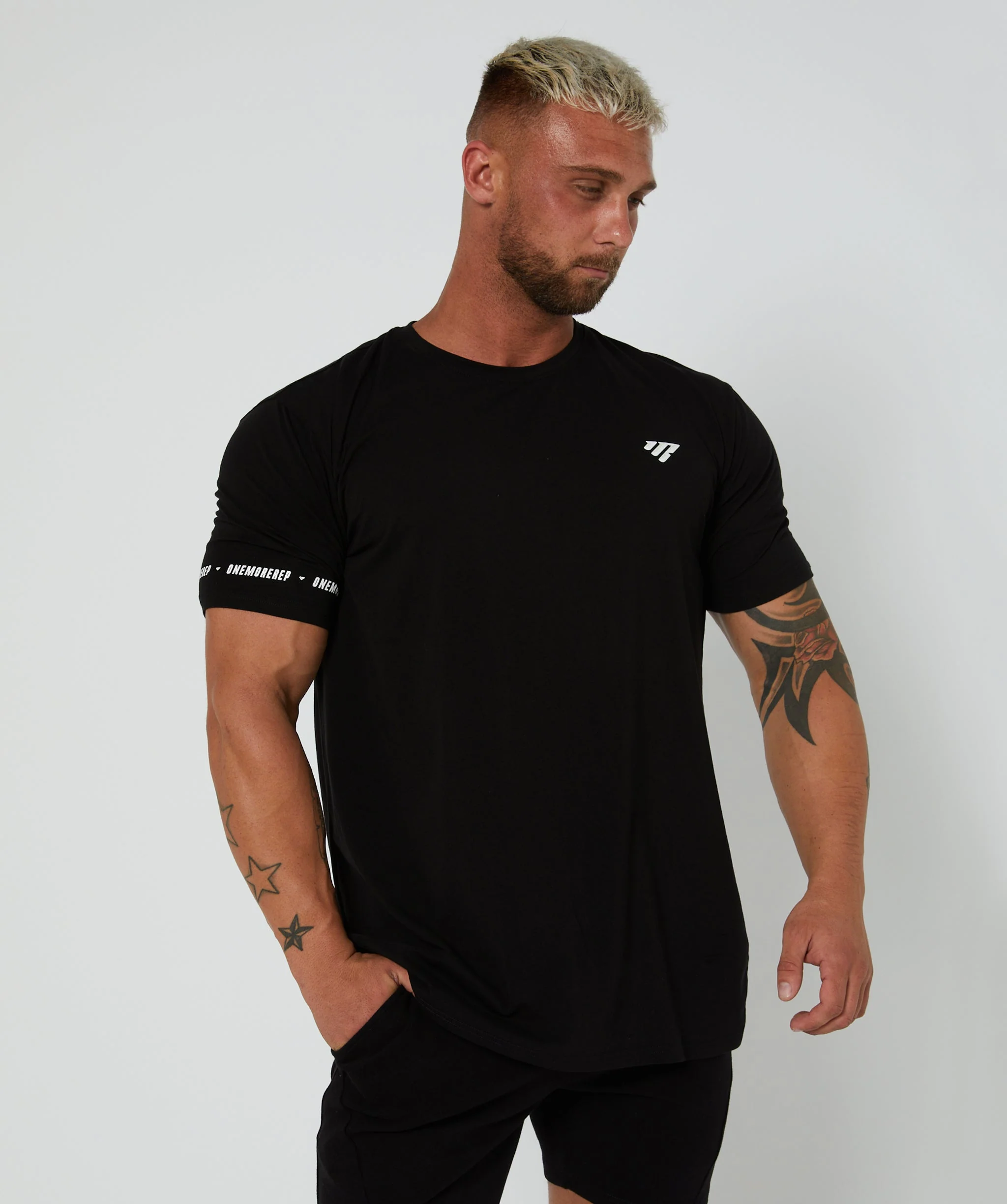 Flex Standard T-Shirt (Black) by OneMoreRep - Image 3