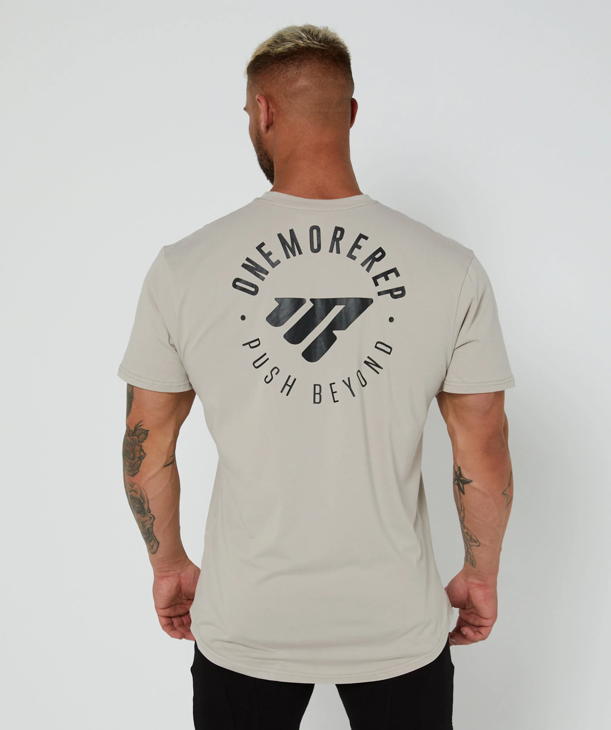 Iconic Max T-Shirt V2 (Stone) by OneMoreRep - Image 4