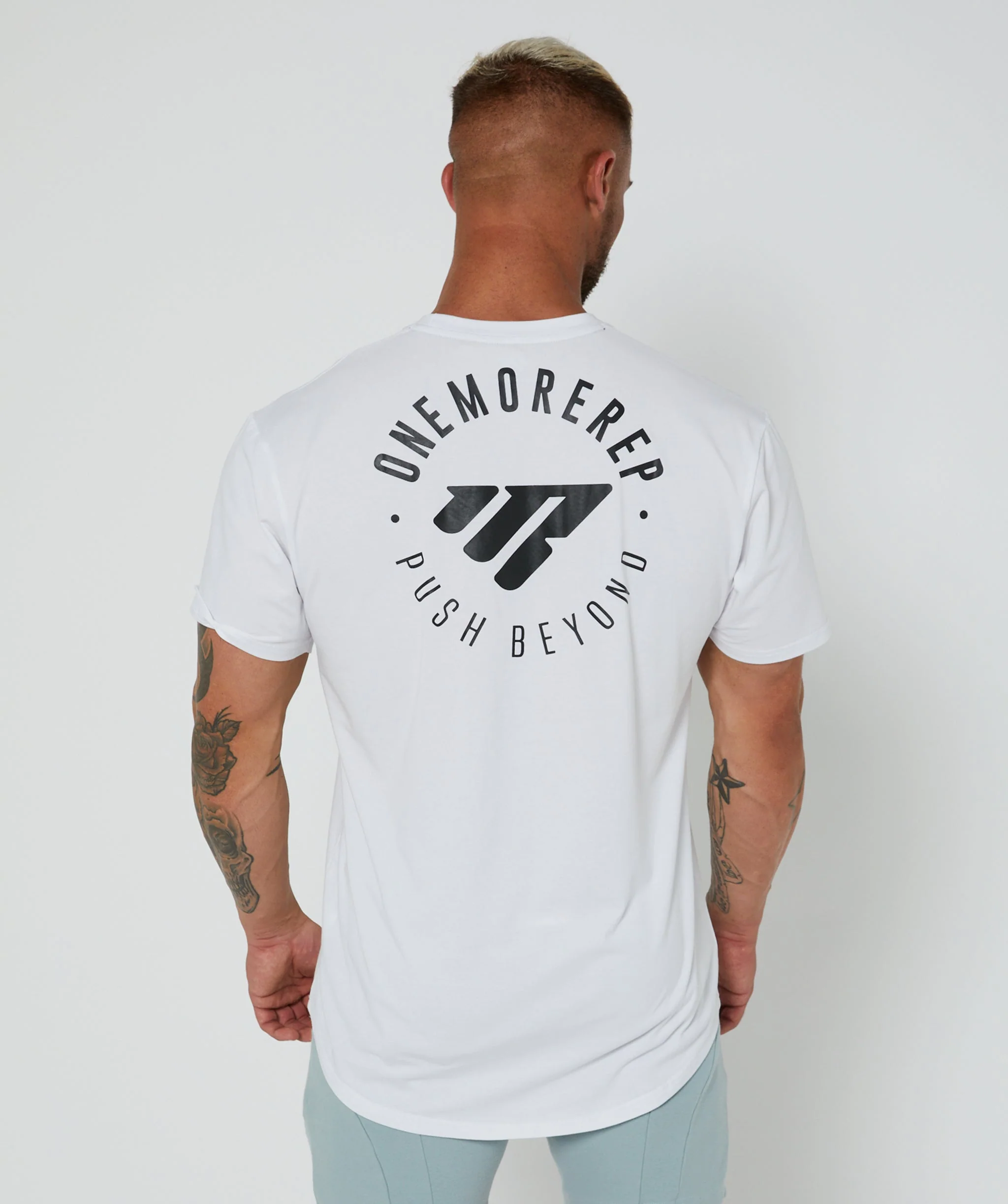 Iconic Max T-Shirt V2 (White) by OneMoreRep - Image 3