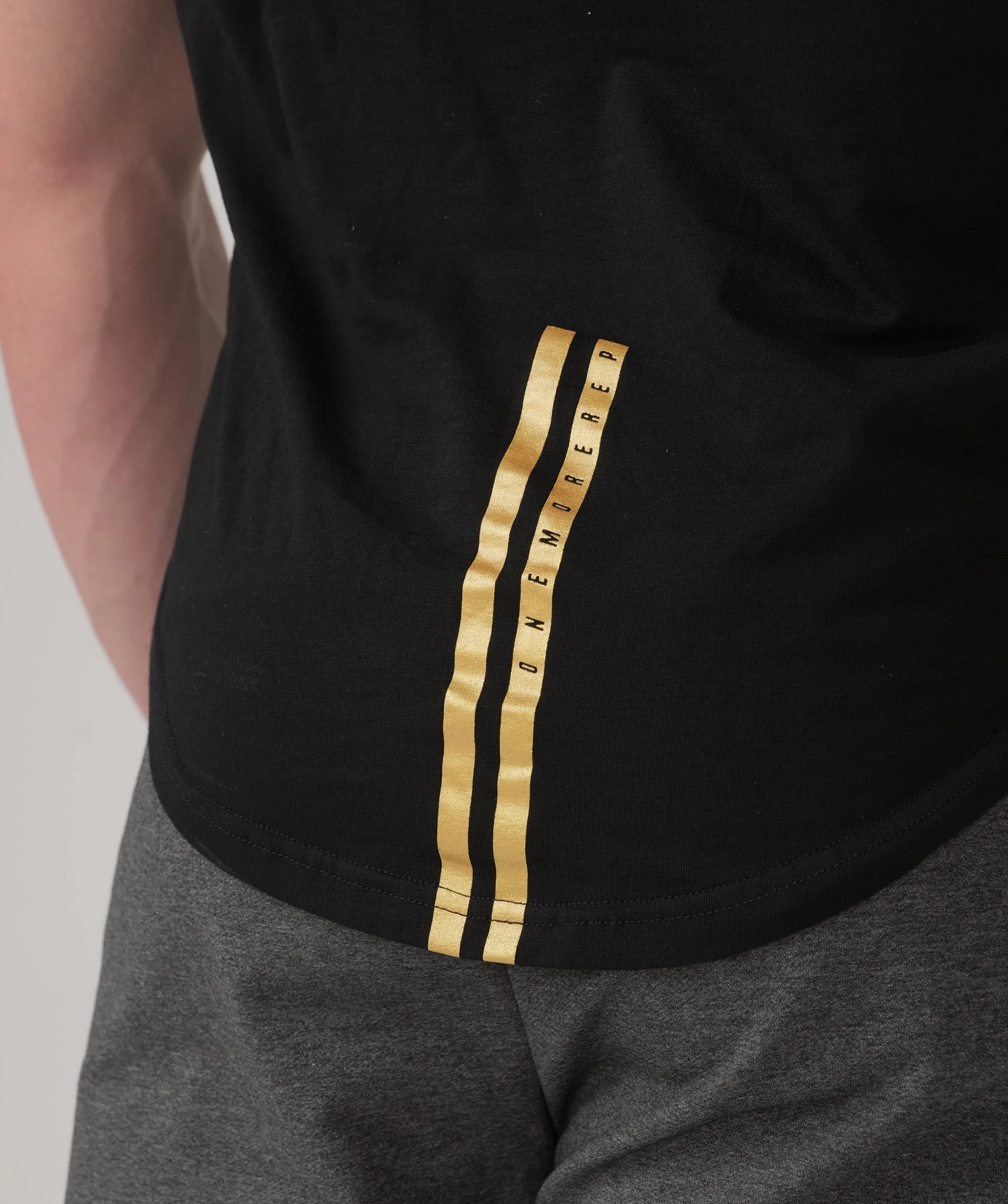 Iconic Max Tee (Black / Gold) by OneMoreRep - Image 3