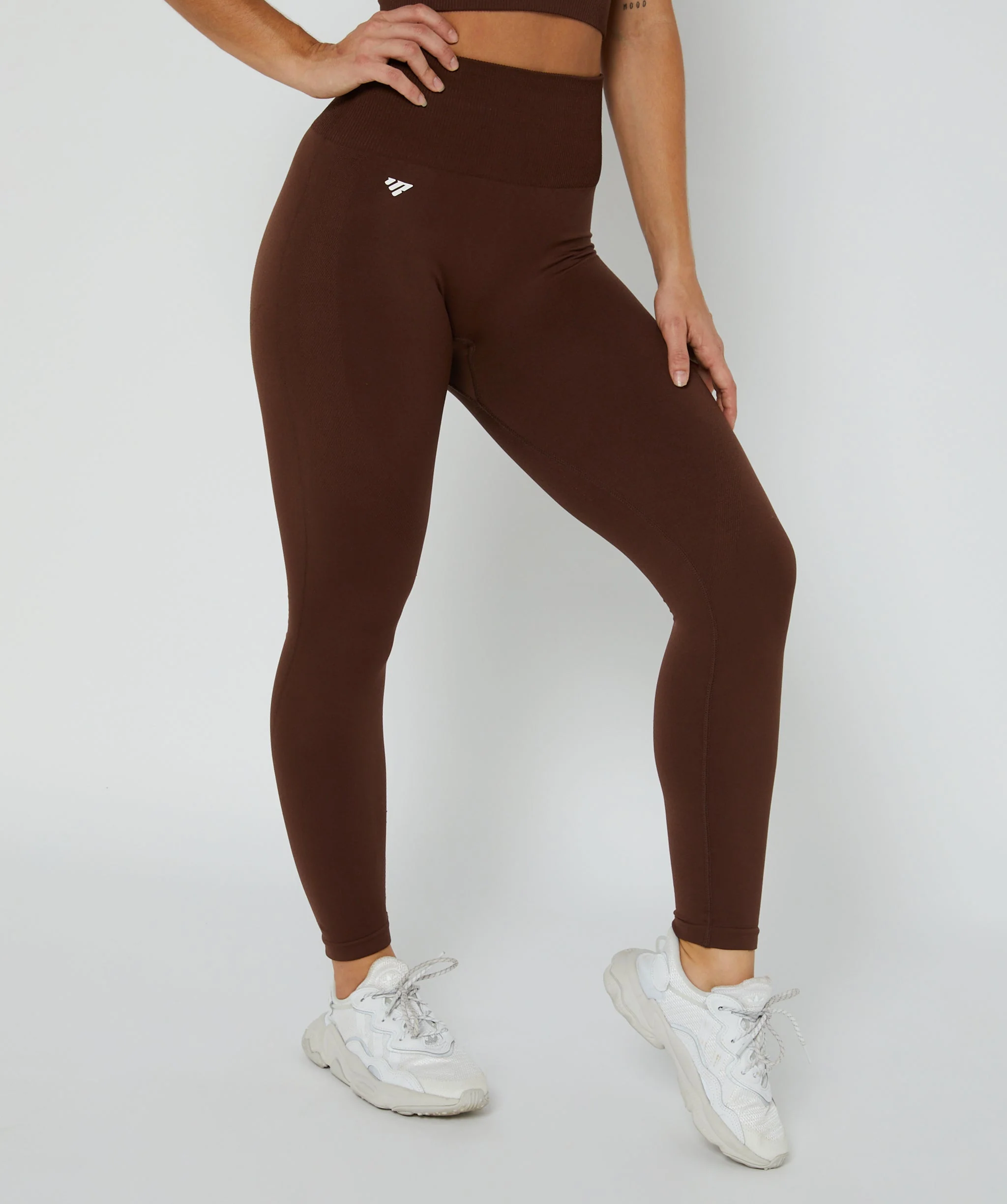 Luxe Seamless Leggings - Full Length (Espresso) by OneMoreRep - Image 3