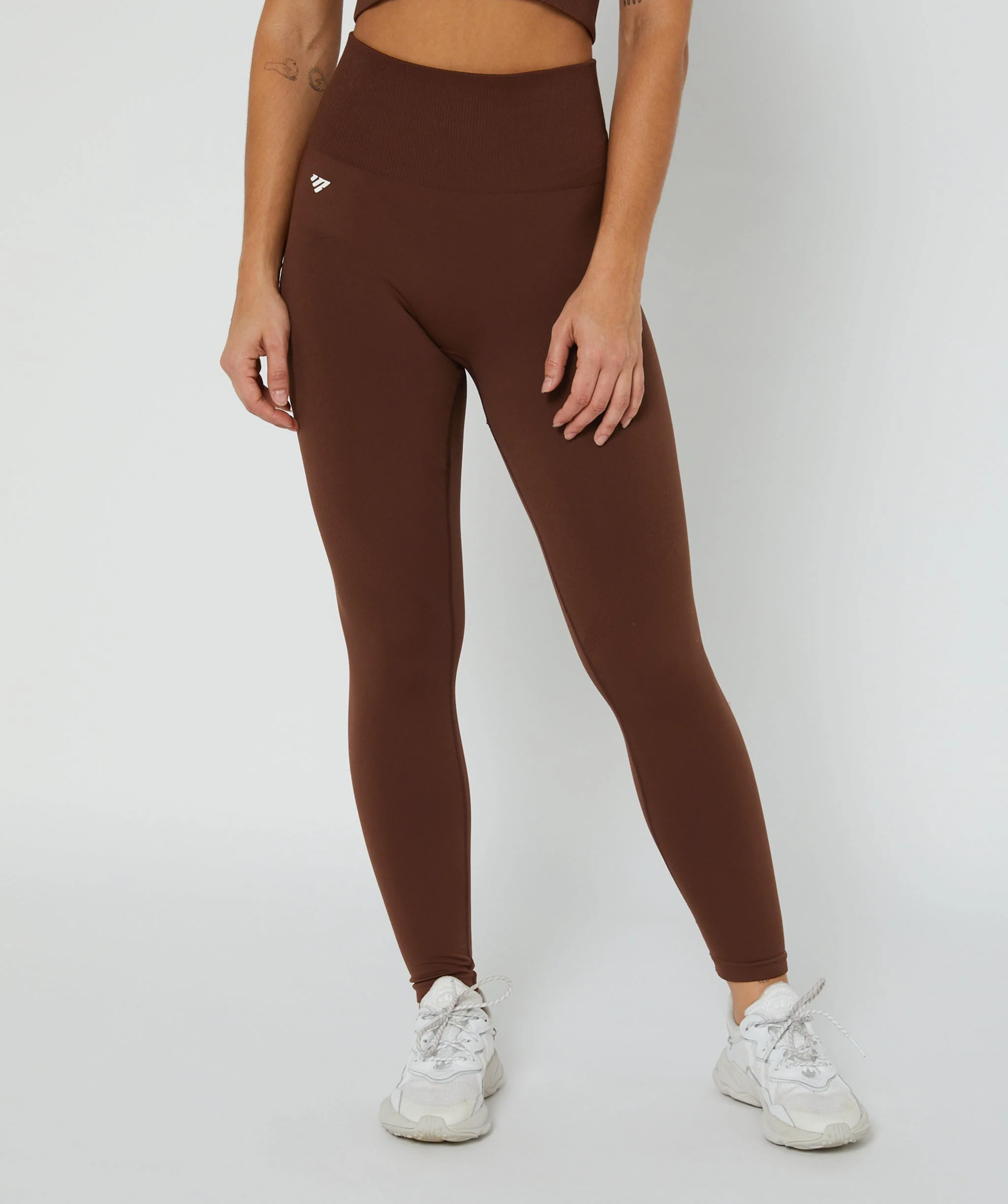 Luxe Seamless Leggings - Full Length (Mocha) by OneMoreRep - Image 3