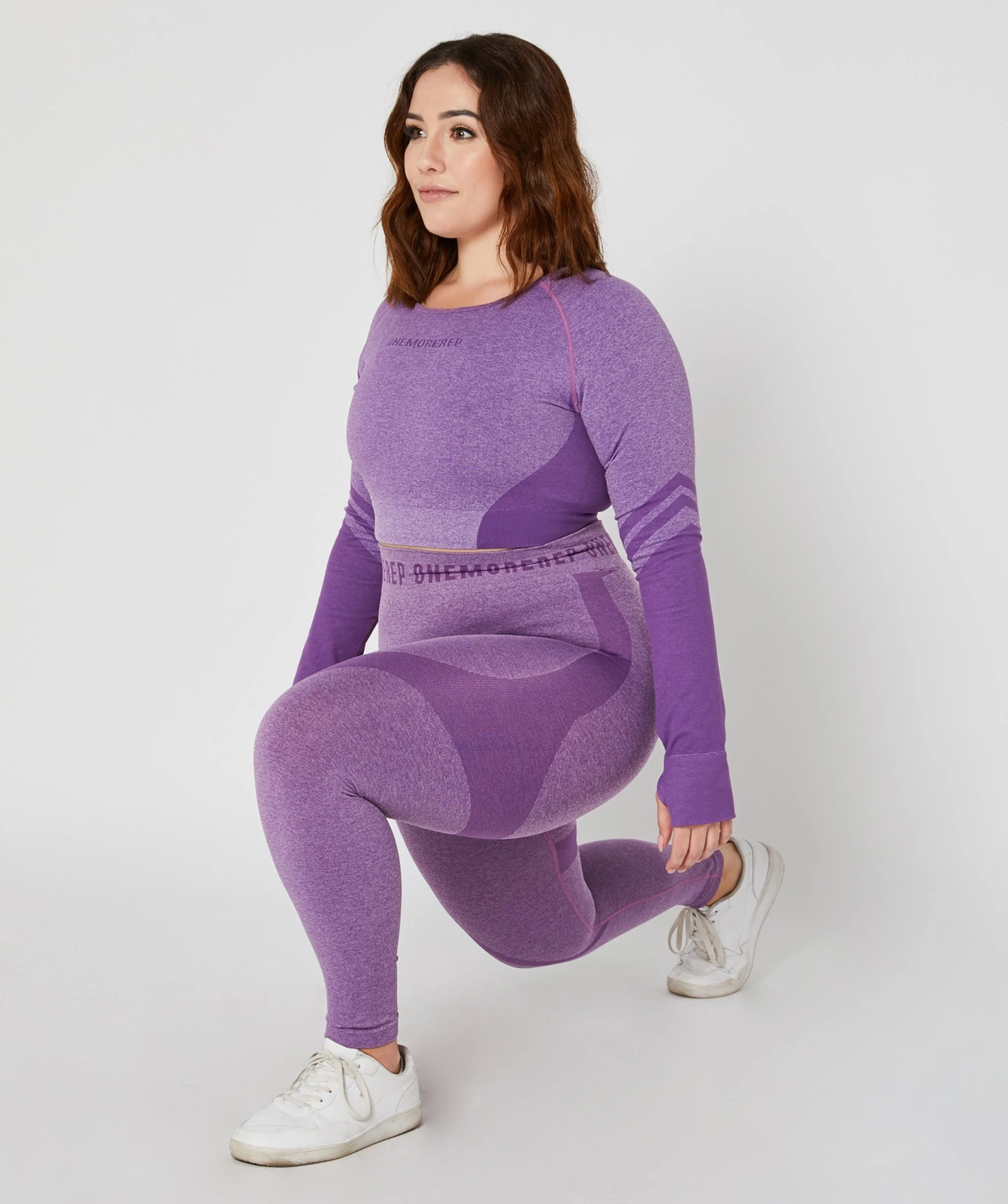 True Seamless Longsleeve Crop (Purple) by OneMoreRep - Image 7